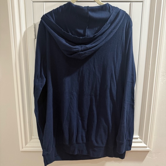 JOYMOM Navy Blue Hooded Nursing Sweater - Size Large - Picture 2 of 3